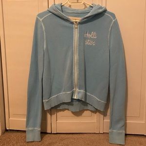 Blue Hollister Zip Up